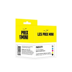 Cartouche compatible Epson T0715 Guépard - pack de 4 - noir, jaune, cyan, magenta - Les prix mini