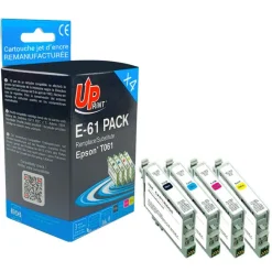 Cartouche compatible Epson T0615 ourson - pack de 4 - noir, jaune, cyan, magenta - Uprint