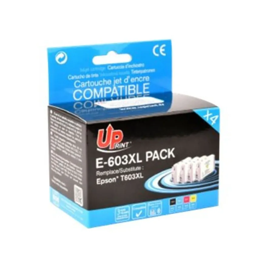 Cartouche compatible Epson 603XL Etoile de mer - pack de 4 - noir, cyan, magenta, jaune - Uprint