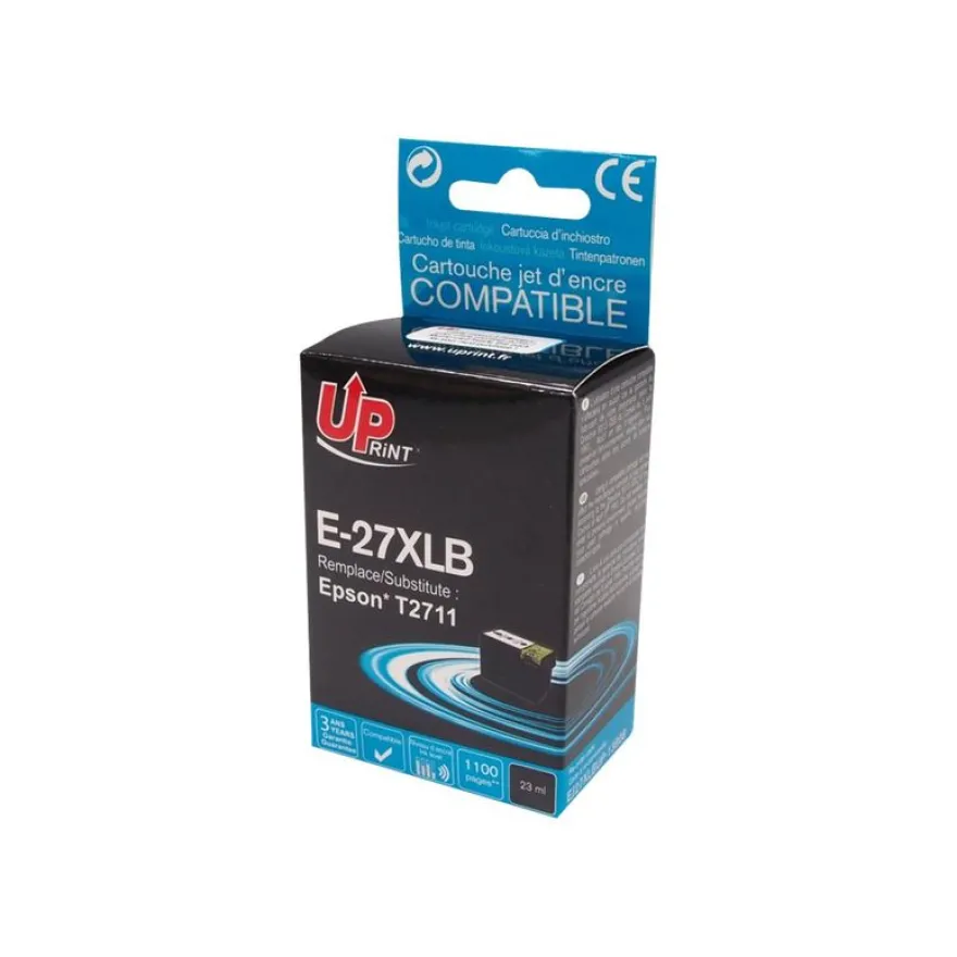 Cartouche compatible Epson 27XL Réveil - noir - Uprint