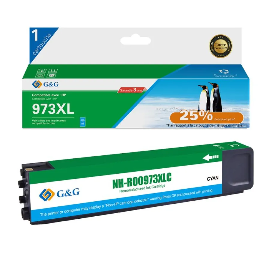 Cartouche compatible HP 973X - cyan - G&G