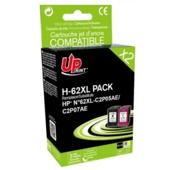 Cartouche compatible HP 62XL - pack de 2 - noir, cyan, magenta, jaune - Uprint