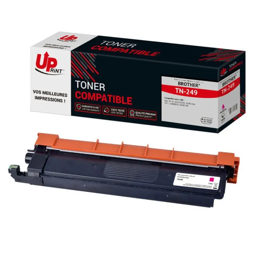 Cartouche laser compatible Brother TN249 - magenta -Uprint