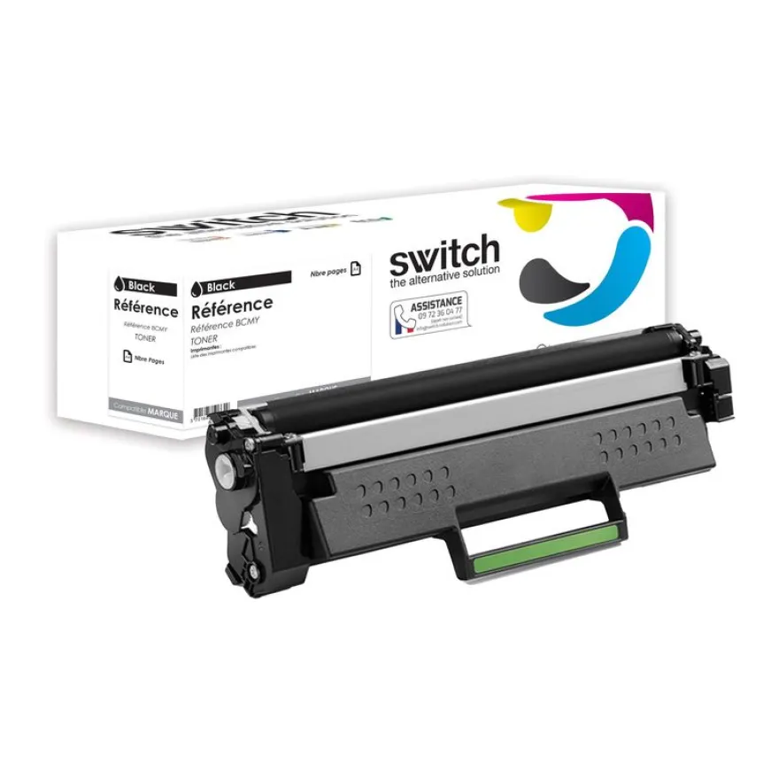 Cartouche laser compatible Brother TN1150 - noir - Switch