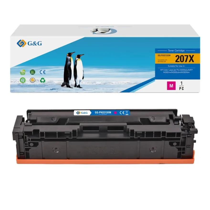 Cartouche laser compatible HP 207X - magenta - G&G