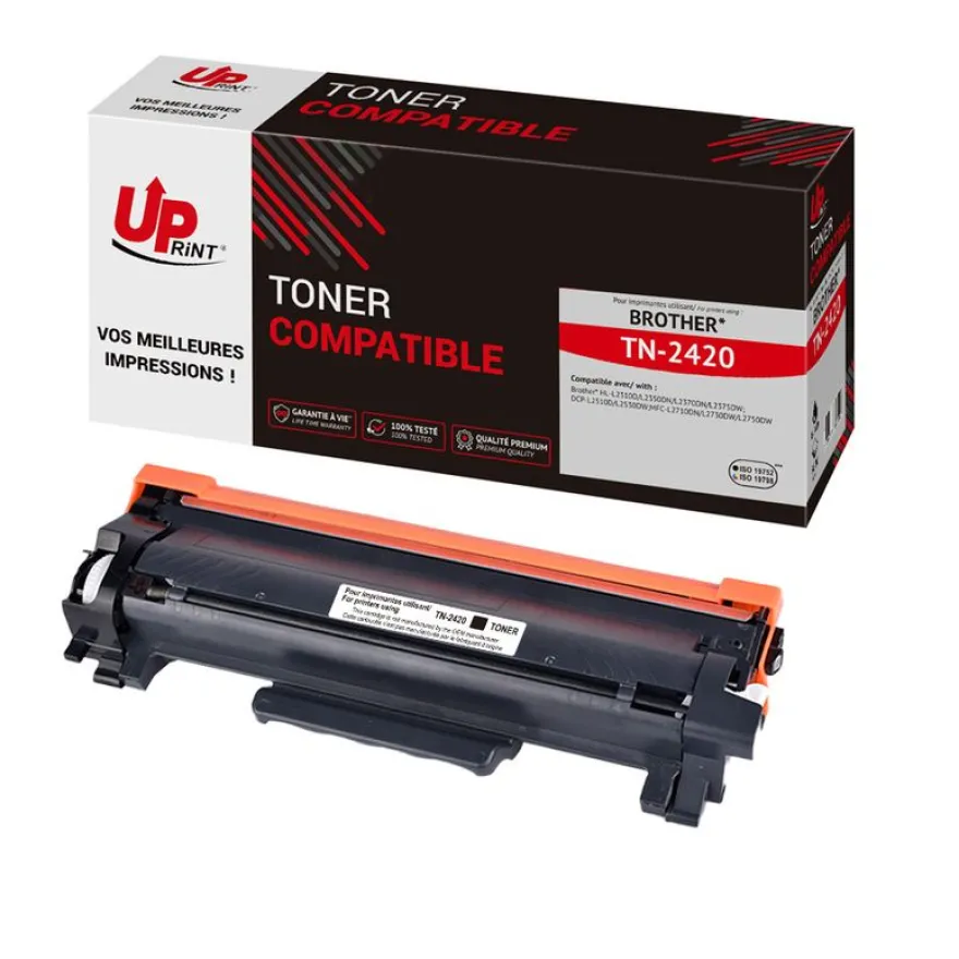 Cartouche laser compatible Brother TN2420 - noir - Uprint