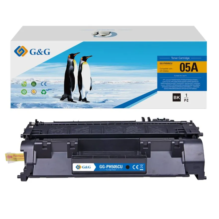 Cartouche laser compatible HP 05A - noir - G&G