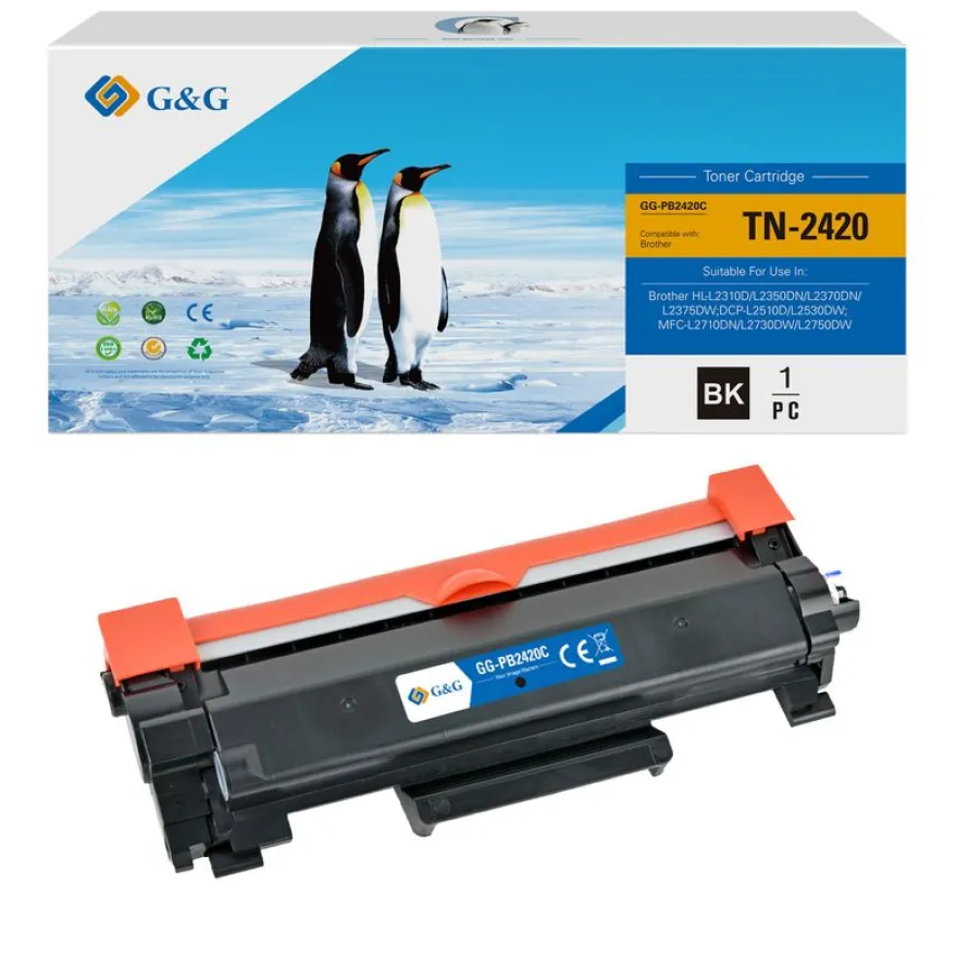 Cartouche laser compatible Brother TN2420 - noir - G&G