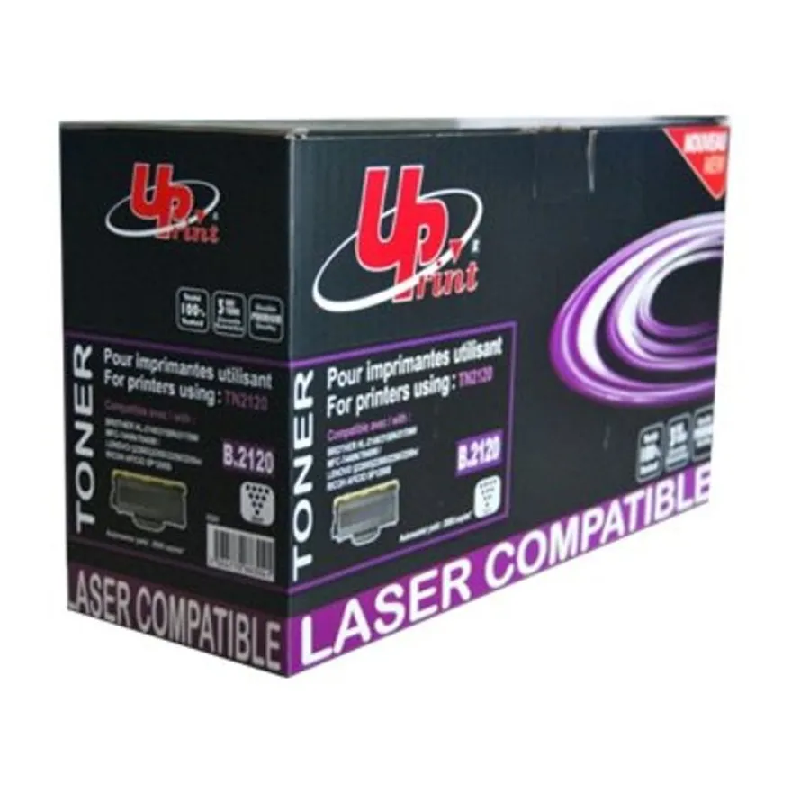 Cartouche laser compatible Brother TN2120 - noir - Uprint