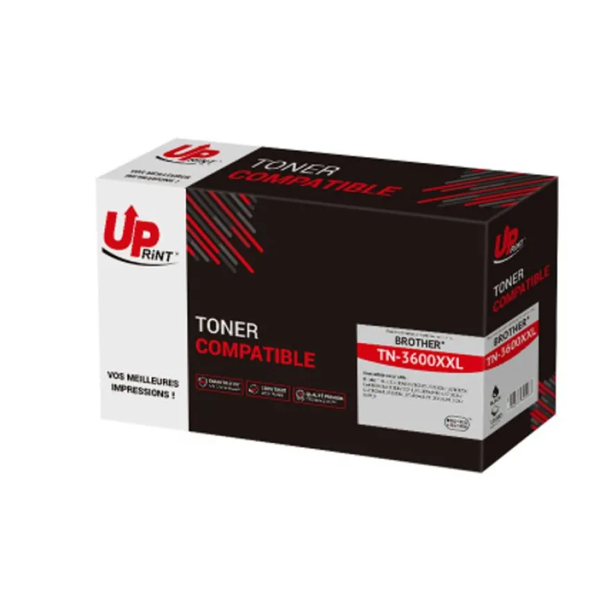 Cartouche laser compatible Brother TN3600XXL - Noir - UPrint