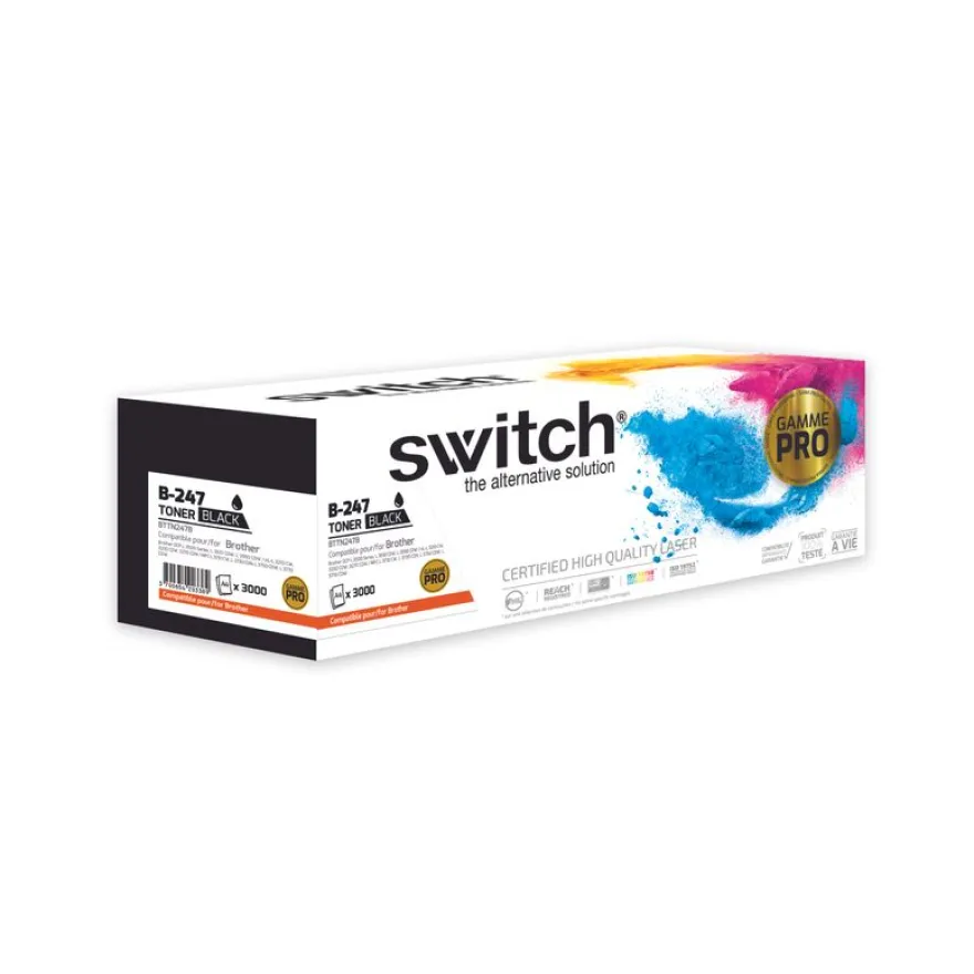 Cartouche laser compatible Brother TN247 - noir - Switch