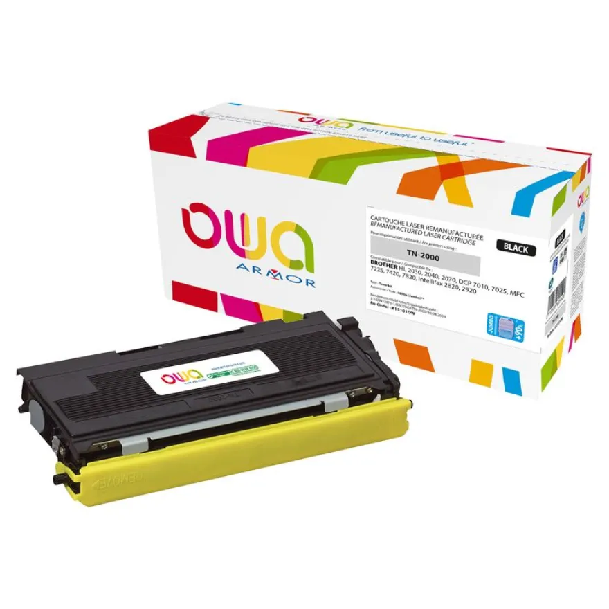 Cartouche laser compatible Brother TN2000 - noir - Owa