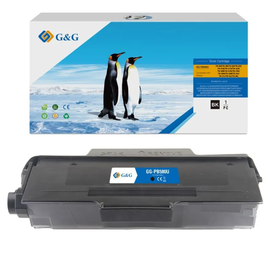 Cartouche laser compatible Brother TN3170 - noir - G&G
