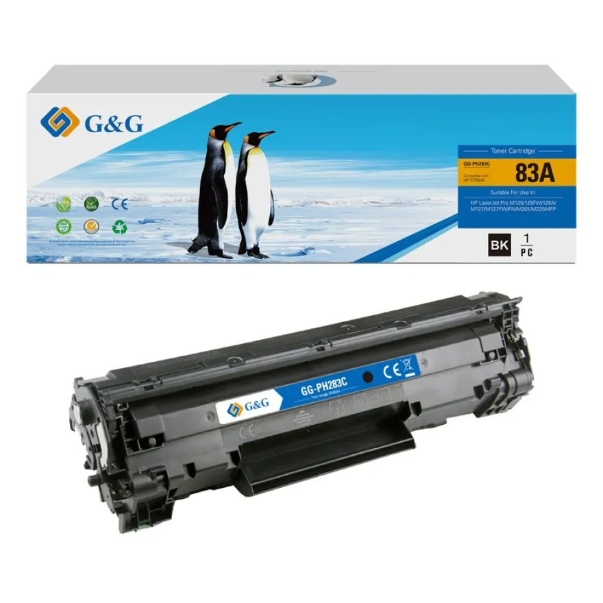 Cartouche laser compatible HP 83A - noir - G&G