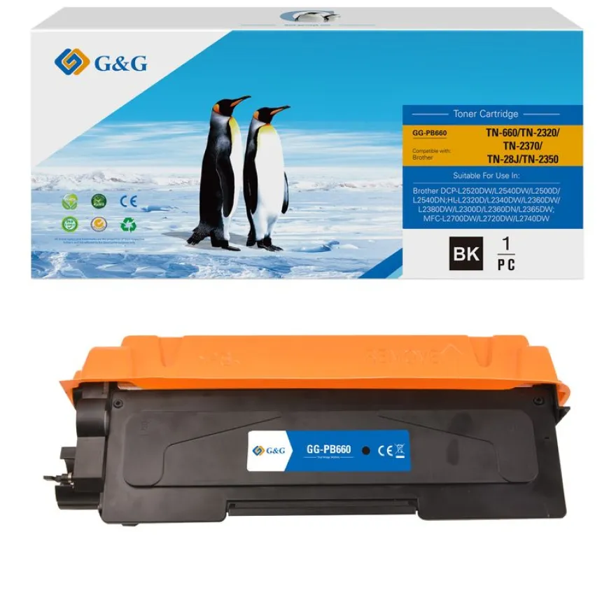 Cartouche laser compatible Brother TN2320 - noir - G&G