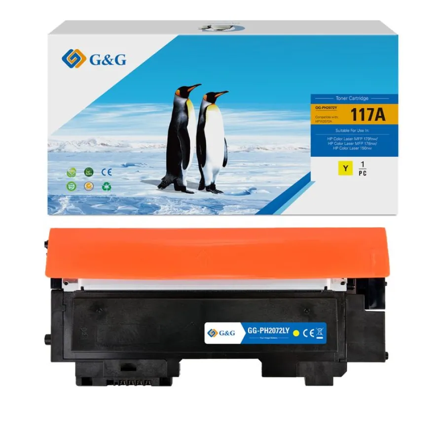 Cartouche laser compatible HP 117A - jaune - G&G