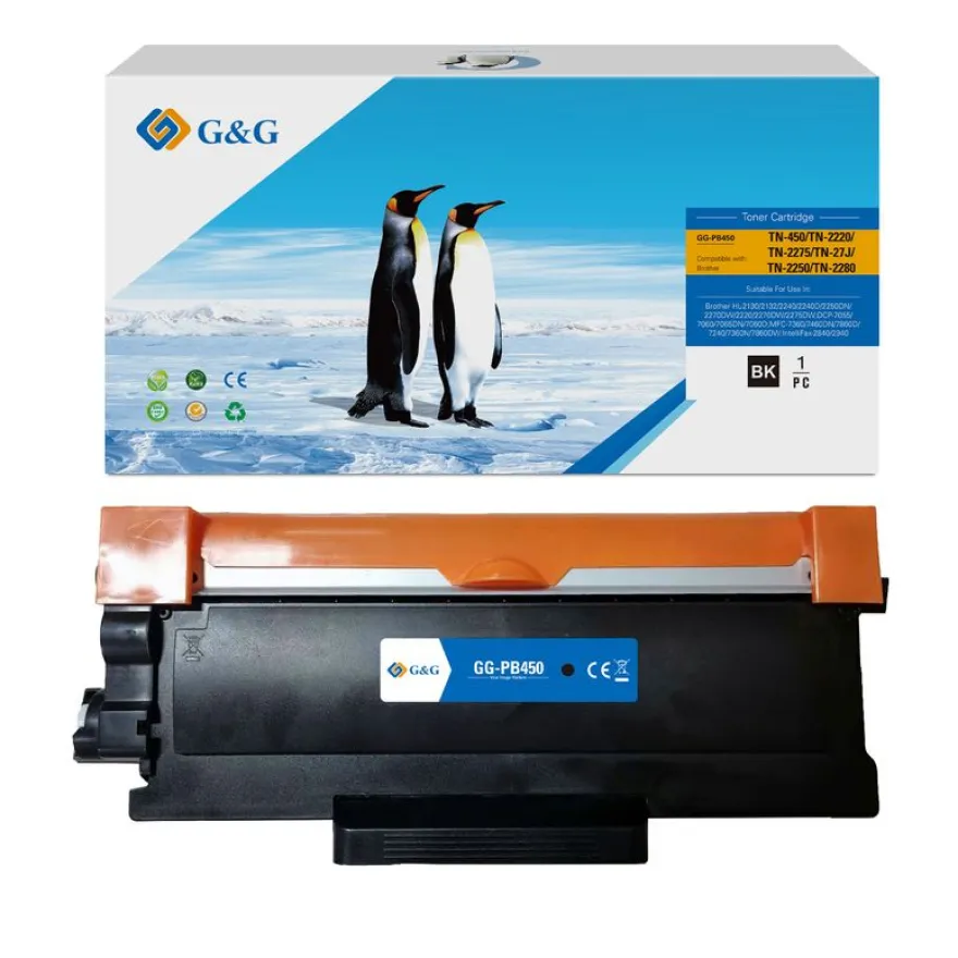 Cartouche laser compatible Brother TN2220 - noir - G&G