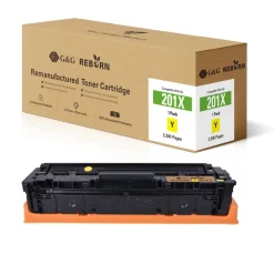 Cartouche laser remanufacturée HP 201X - Jaune - G&G