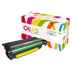 Cartouche laser remanufacturée HP 654A - jaune - Owa