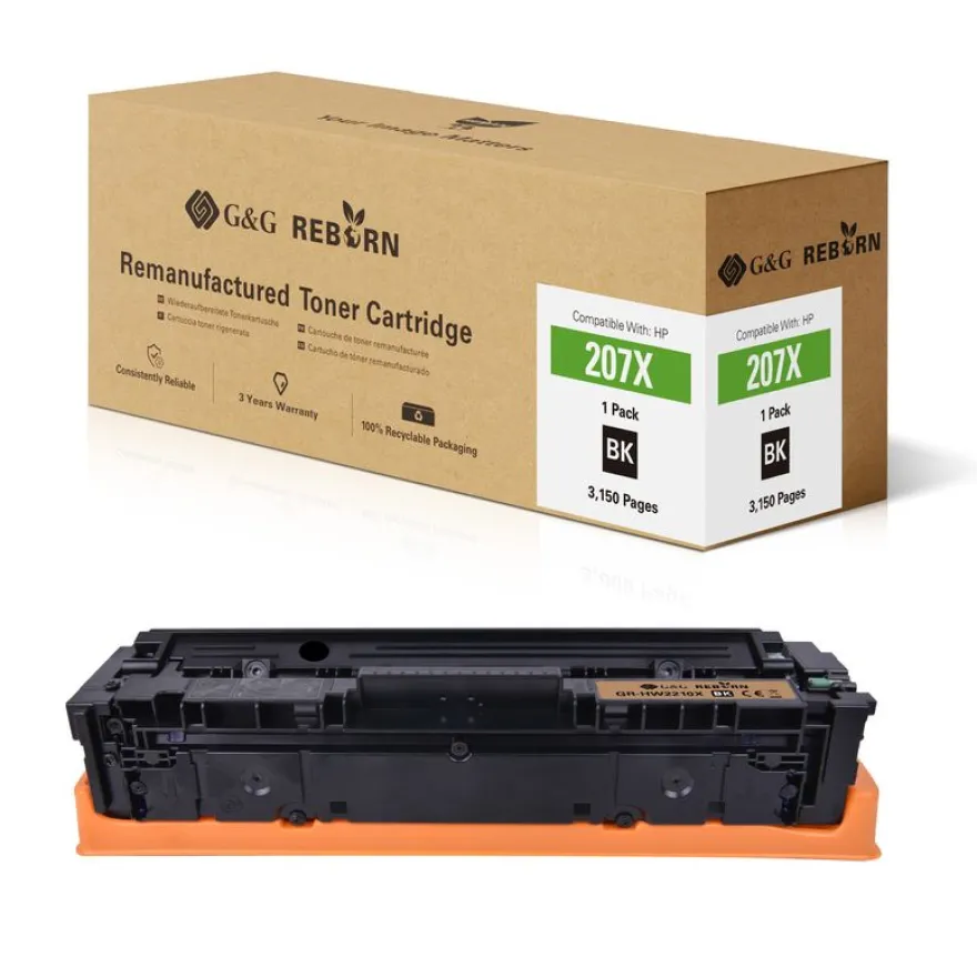 Cartouche laser remanufacturée HP 207X - noir - G&G