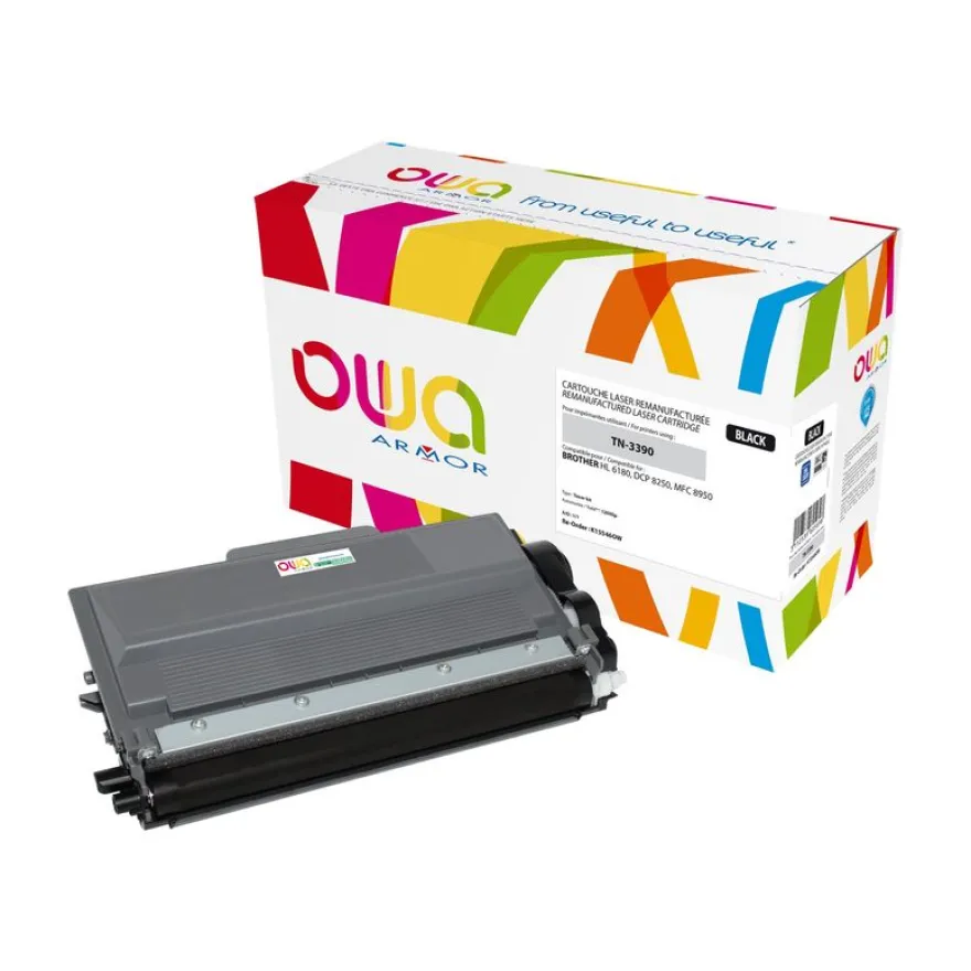 Cartouche laser remanufacturée Brother TN3390 - noir - Owa