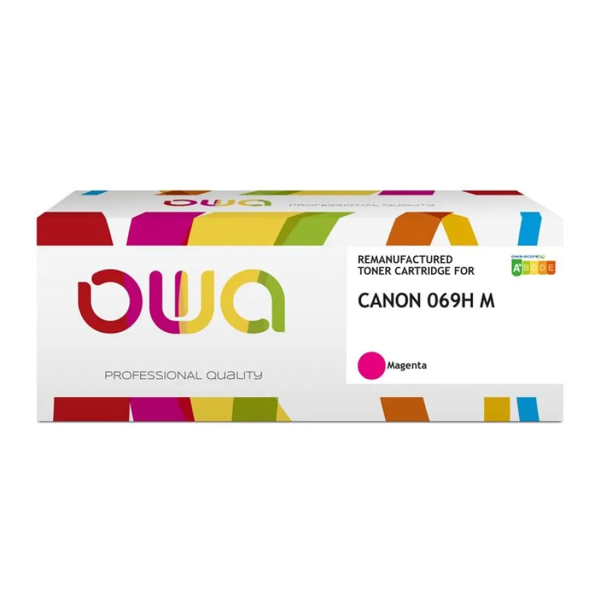 Cartouche laser remanufacturée Canon 069H - magenta - Owa