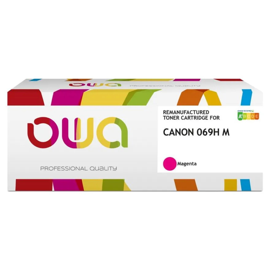 Cartouche laser remanufacturée Canon 069H - magenta - Owa