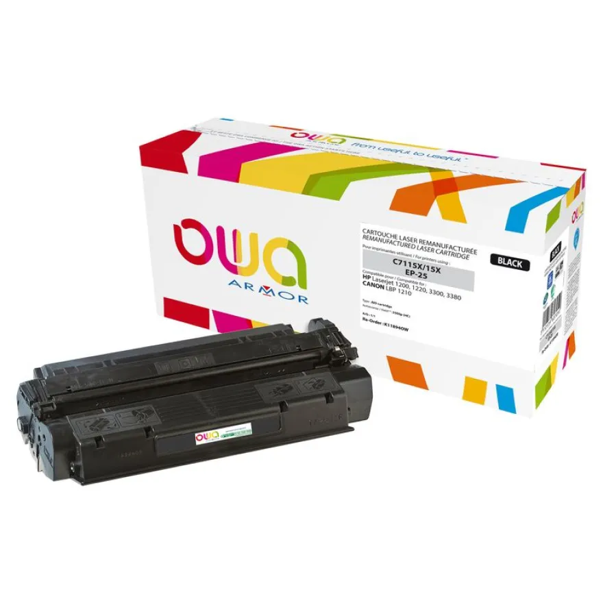 Cartouche laser remanufacturée HP 15X - noir - Owa