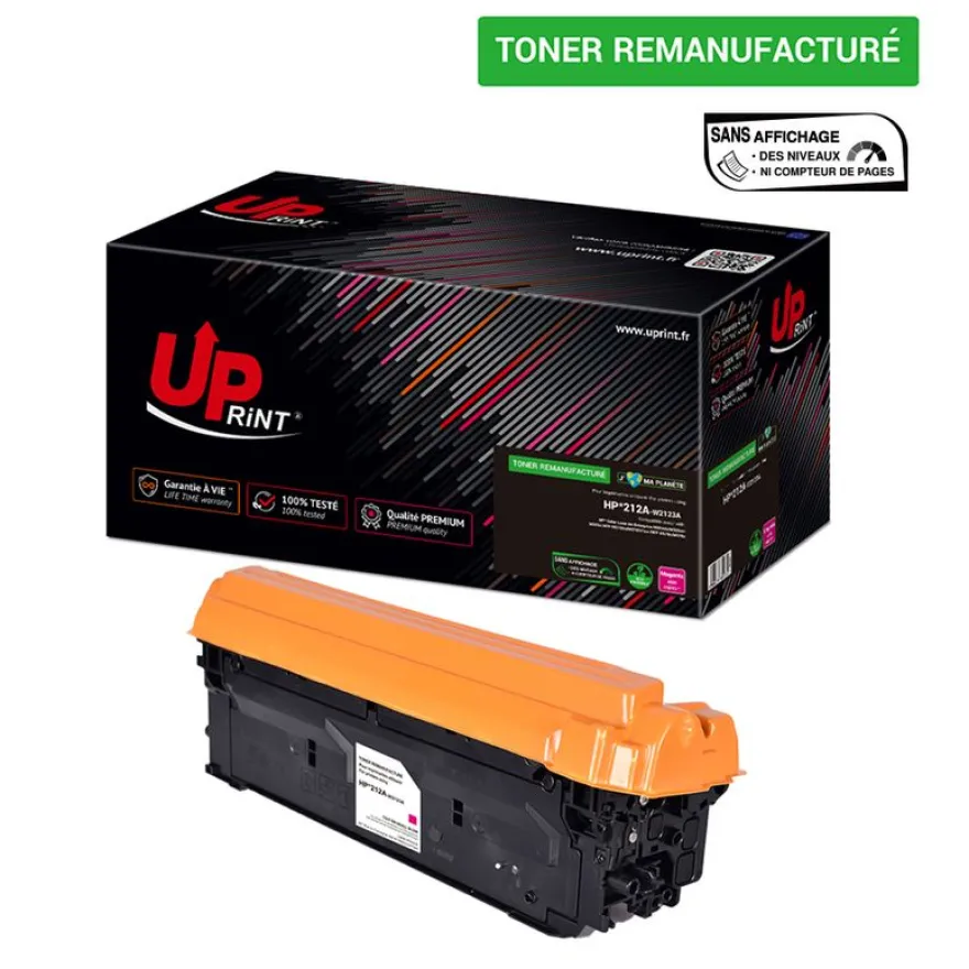 Cartouche laser remanufacturée HP 212A - magenta -Uprint