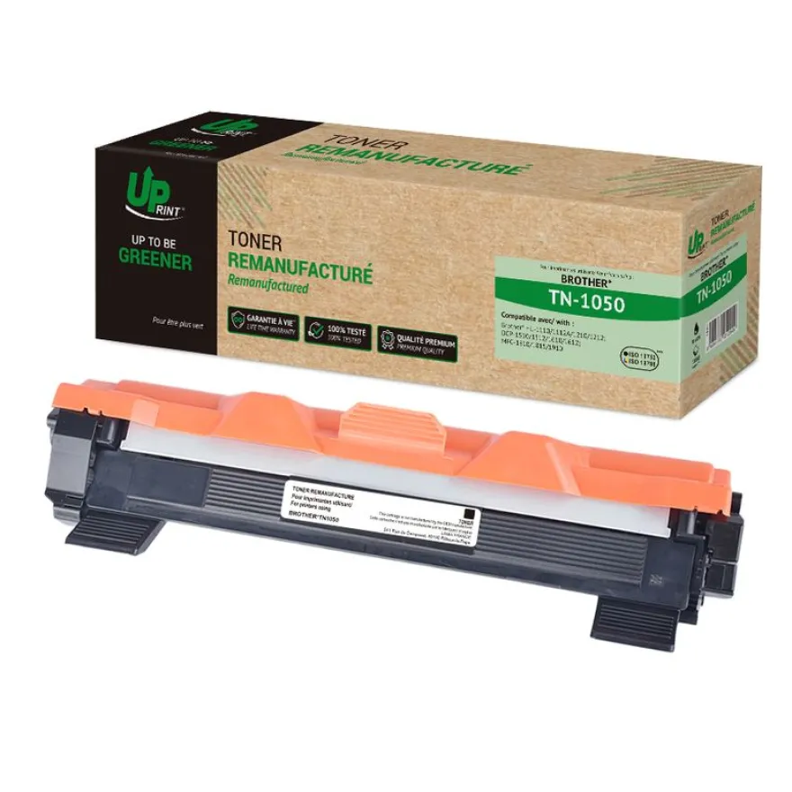 Cartouche laser remanufacturée Brother TN1050 - noir - Uprint