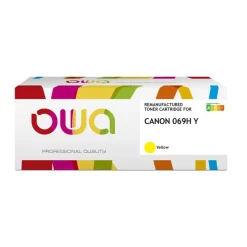 Cartouche laser remanufacturée Canon 069H - jaune - Owa