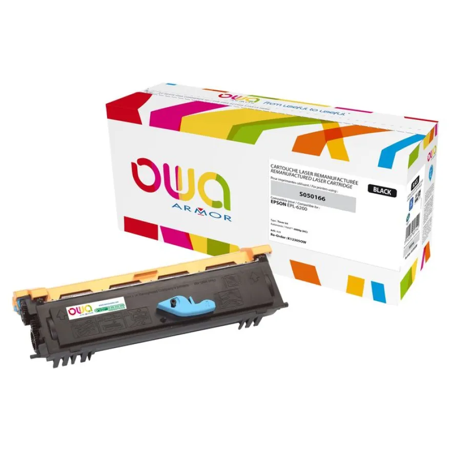 Cartouche laser remanufacturée Epson S050166 - noir - Owa