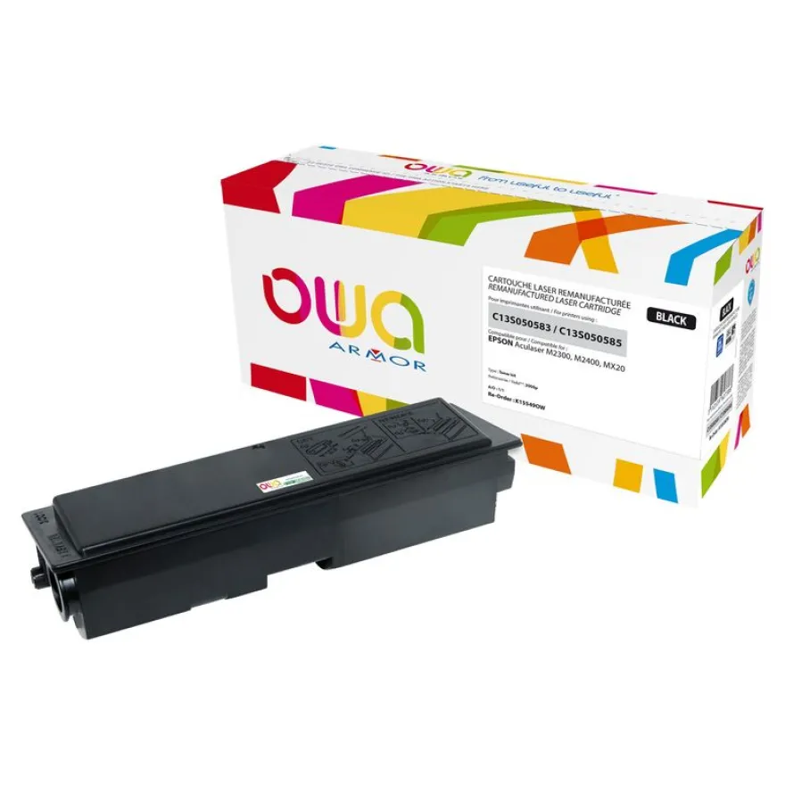 Cartouche laser remanufacturée Epson S050585 - noir - Owa