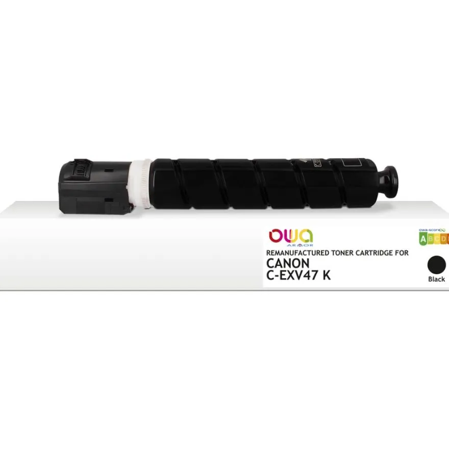 Cartouche laser remanufacturée Canon C-EXV47 - noir - Owa