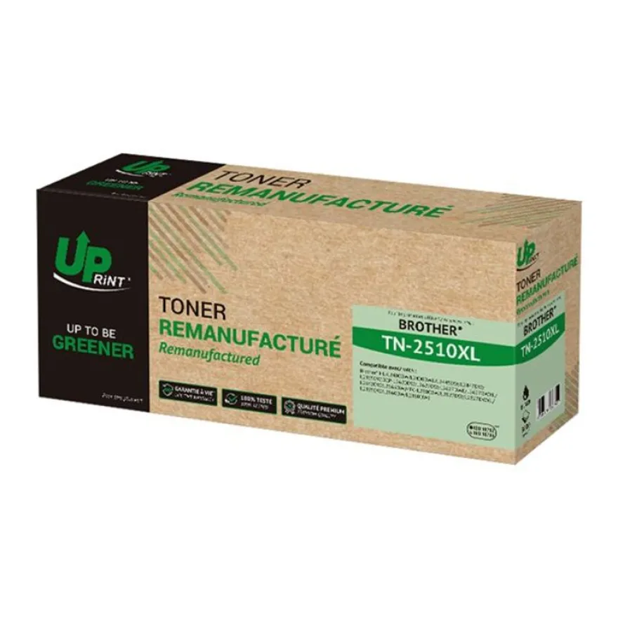 Cartouche laser remanufacturée Brother TN2510XL - Noir - UPrint