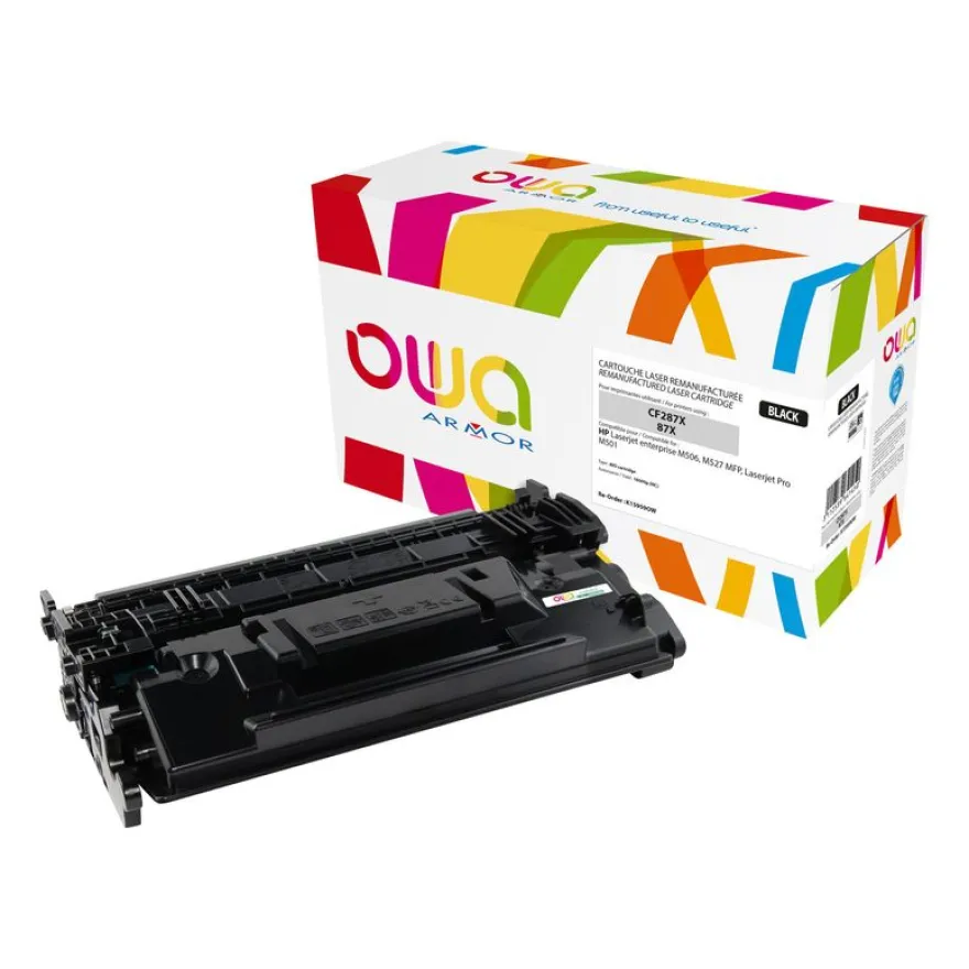 Cartouche laser remanufacturée HP 87X - noir - Owa