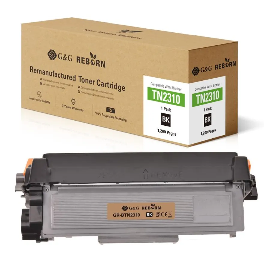 Cartouche laser remanufacturée Brother TN2320 - noir - G&G