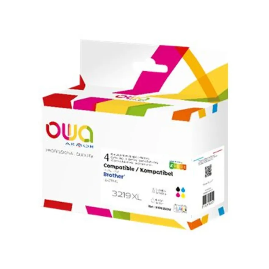 Cartouche remanufacturée Brother LC3219XL - pack de 4 - noir, jaune, cyan, magenta - Owa