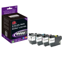 Cartouche remanufacturée Brother LC3219XL - pack de 4 - noir, cyan, magenta, jaune - Uprint