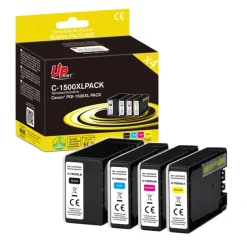 Cartouche remanufacturée Canon PGI-1500XL - pack de 4 - noir, cyan, magenta, jaune - Uprint