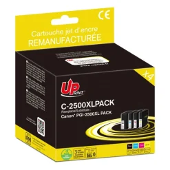 Cartouche remanufacturée Canon PGI-2500XL - Pack de 4 - noir, cyan, magenta, jaune - Uprint