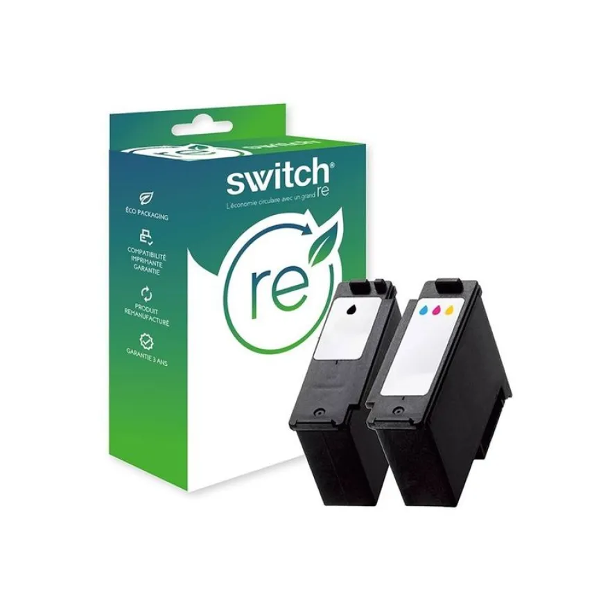 Cartouche remanufacturée Canon PG-585XL/CL-586XL - Pack de 2 - noir,cyan, magenta, jaune - Switch