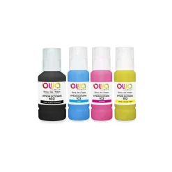 Cartouche remanufacturée Epson EcoTank 102 - pack de 4 - noir, cyan, magenta, jaune - Owa