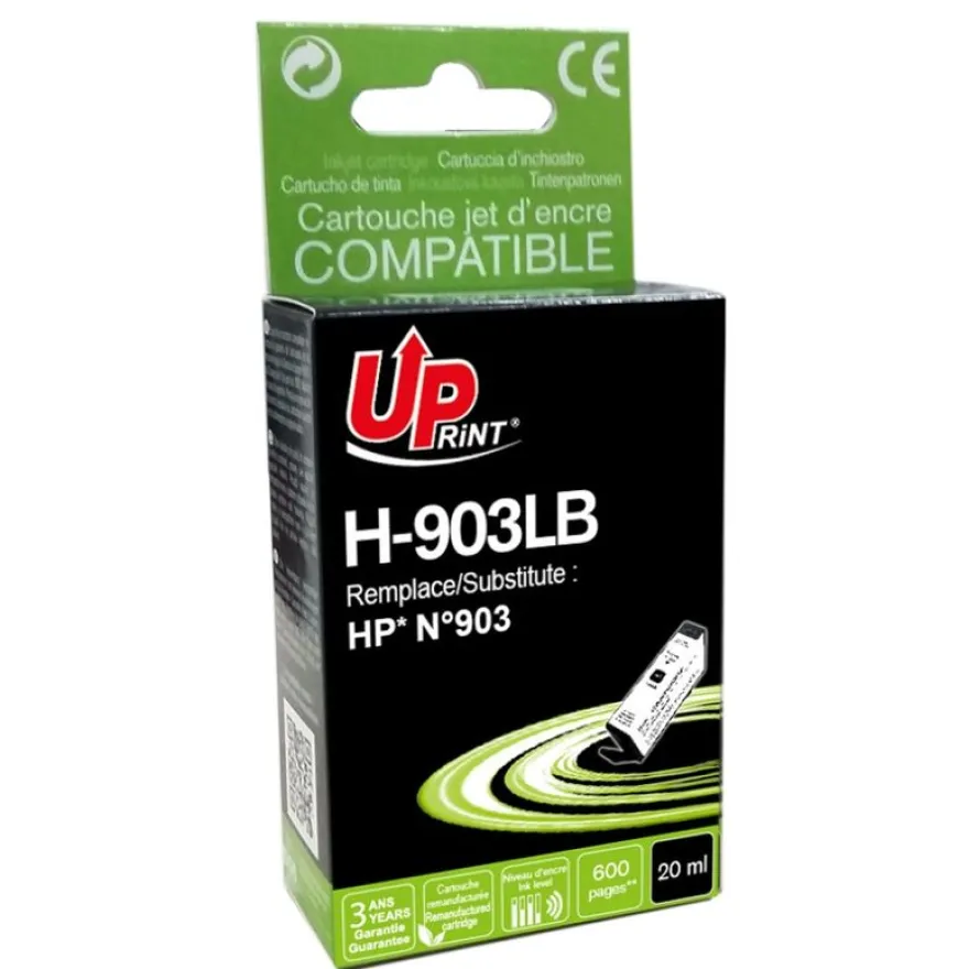 Cartouche remanufacturée HP 903XL - noir - Uprint
