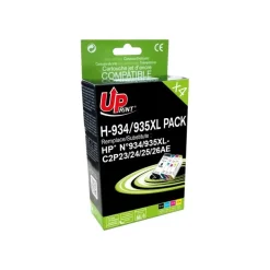 Cartouche remanufacturée HP 934XL/935XL - pack de 4 - noir, cyan, magenta, jaune - Uprint