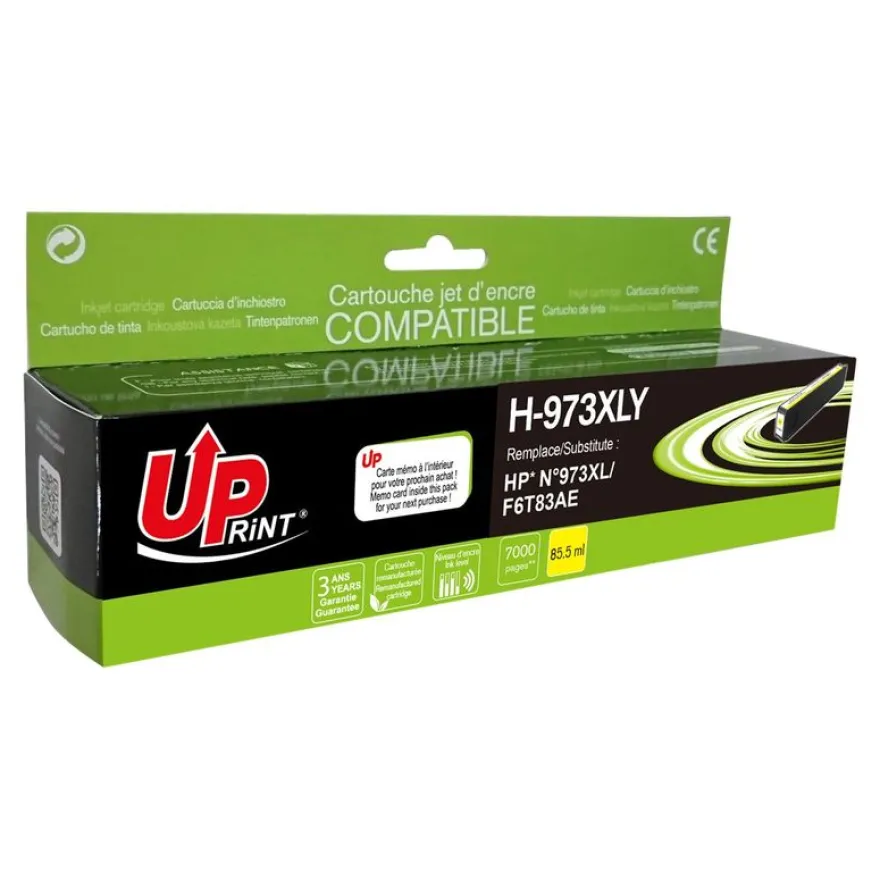 Cartouche remanufacturée HP 973X - jaune - Uprint