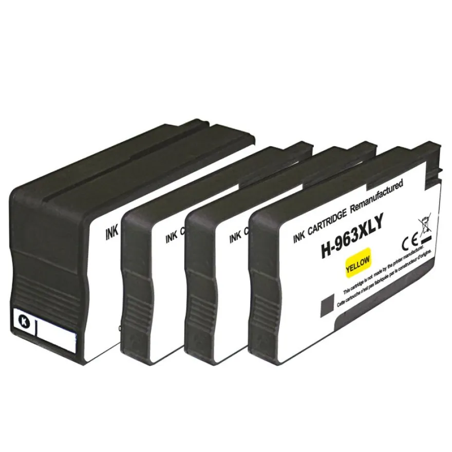 Cartouche remanufacturée HP 963XL - pack de 4 - noir, jaune, cyan, magenta - UPrint