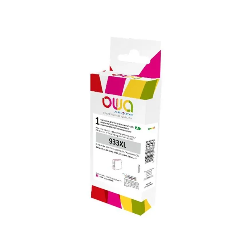 Cartouche remanufacturée HP 933XL - magenta - Owa