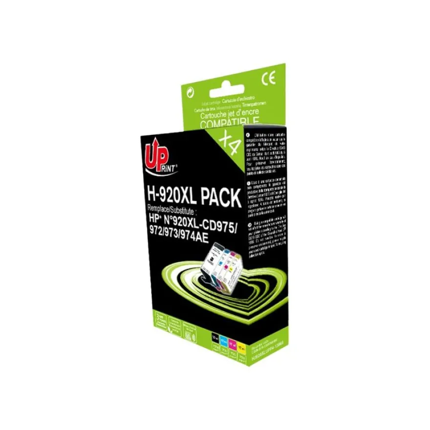 Cartouche remanufacturée HP 920XL - pack de 4 - noir, cyan, magenta, jaune - Uprint