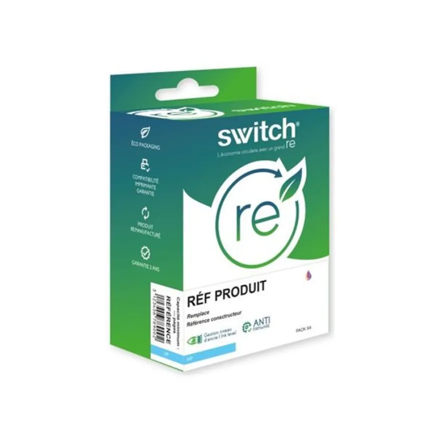 Cartouche remanufacturée HP 903XL - Pack de 4 - noir, cyan, magenta, jaune - Switch
